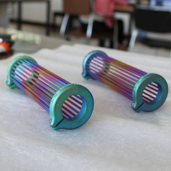 Titanium Alloy Ribbed Handlebar Grips