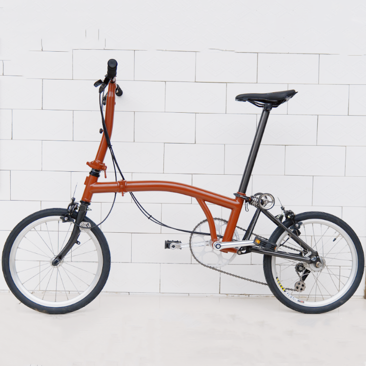 Custom 7-Speed Full Titanium Brompton Style Bike