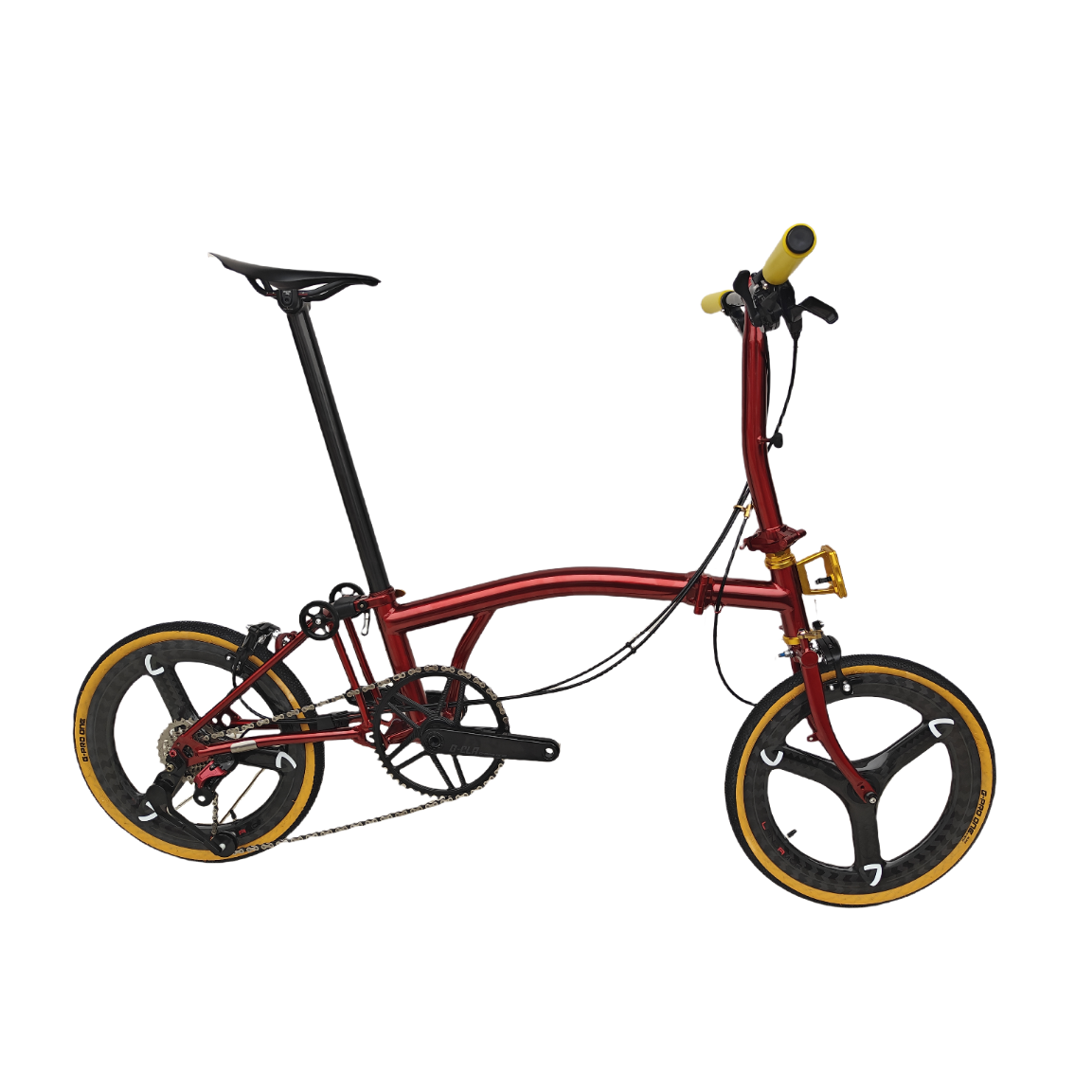 Custom 7-Speed Full Titanium Brompton Style Bike