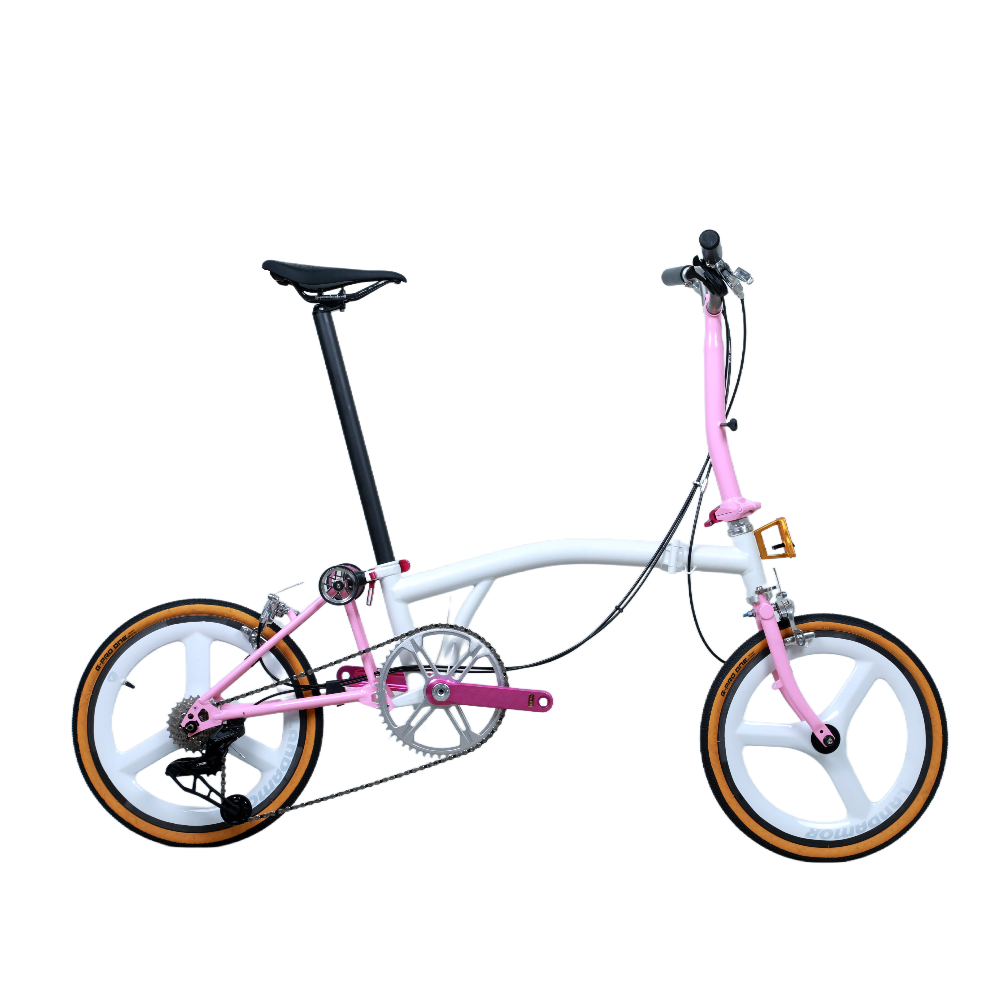 Custom 7-Speed Full Titanium Brompton Style Bike