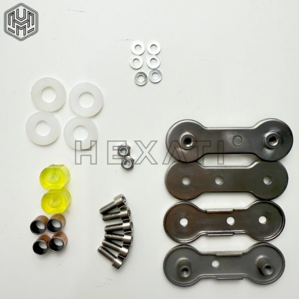 Titanium Alex Moulton Leading Link & Friction Washers Set