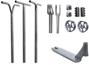 Custom titanium scooter handlebars